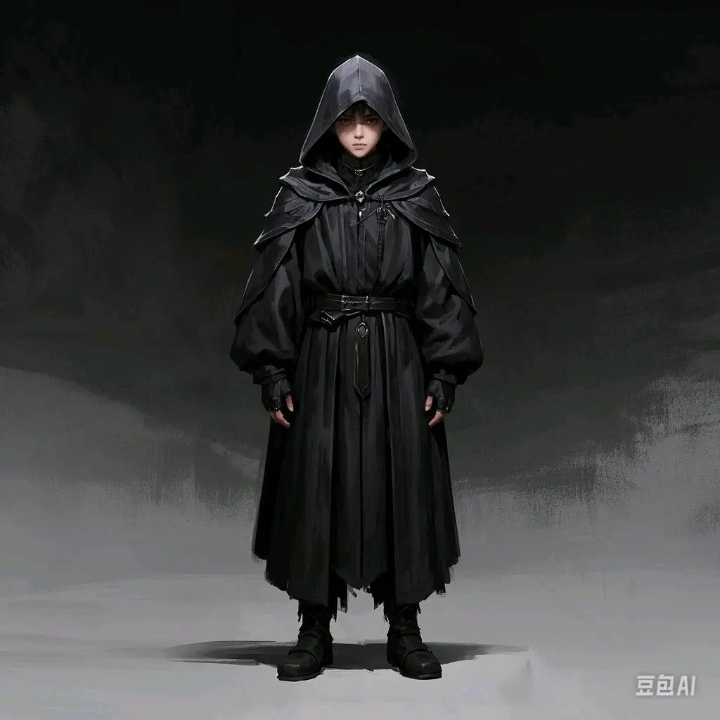ai生成画(黑袍/少年)