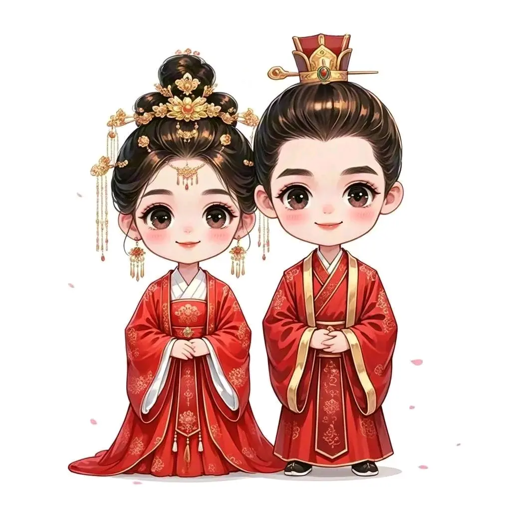 古风新人喜庆头像