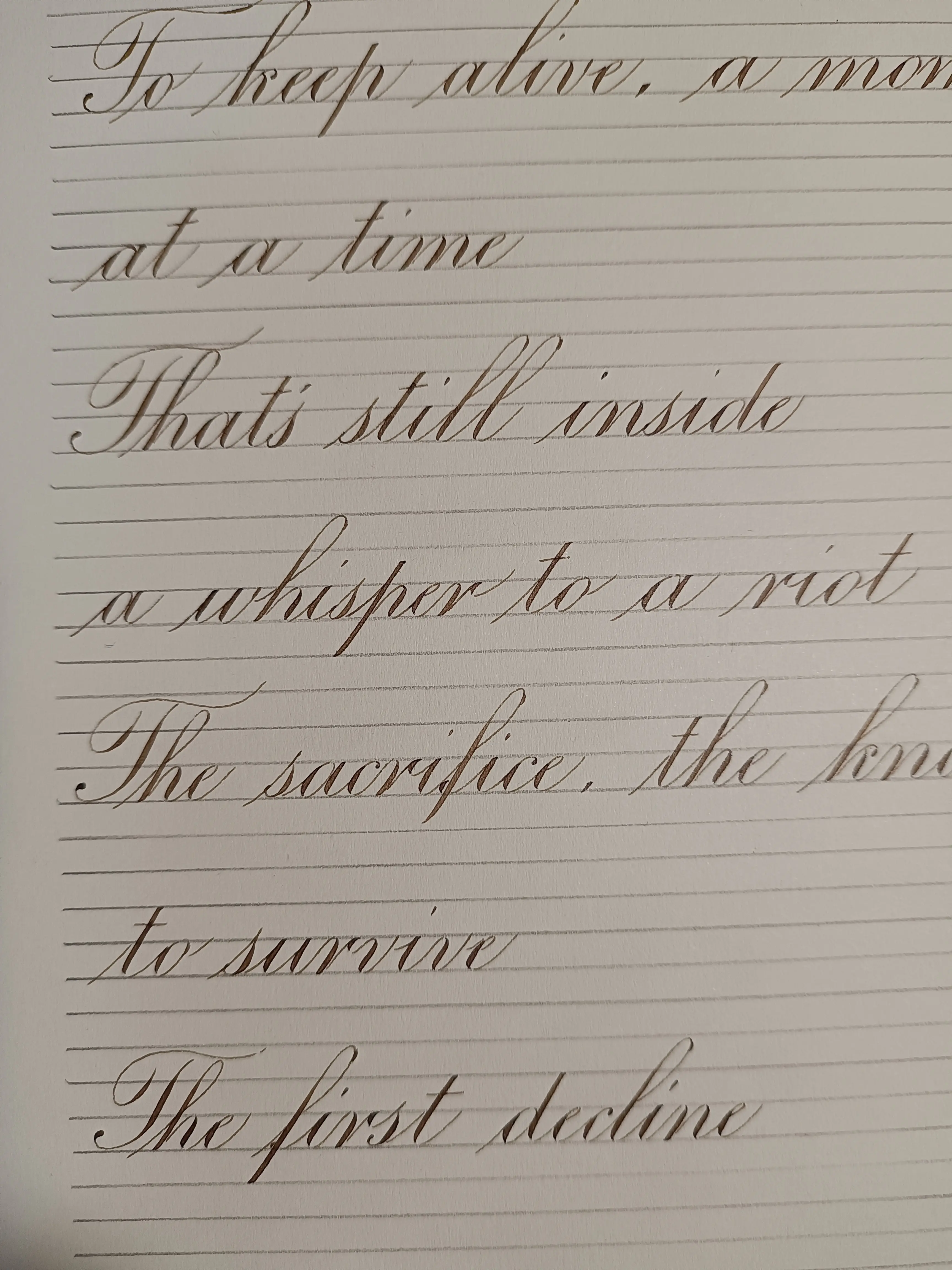 英文书法:个人练习/作品合集