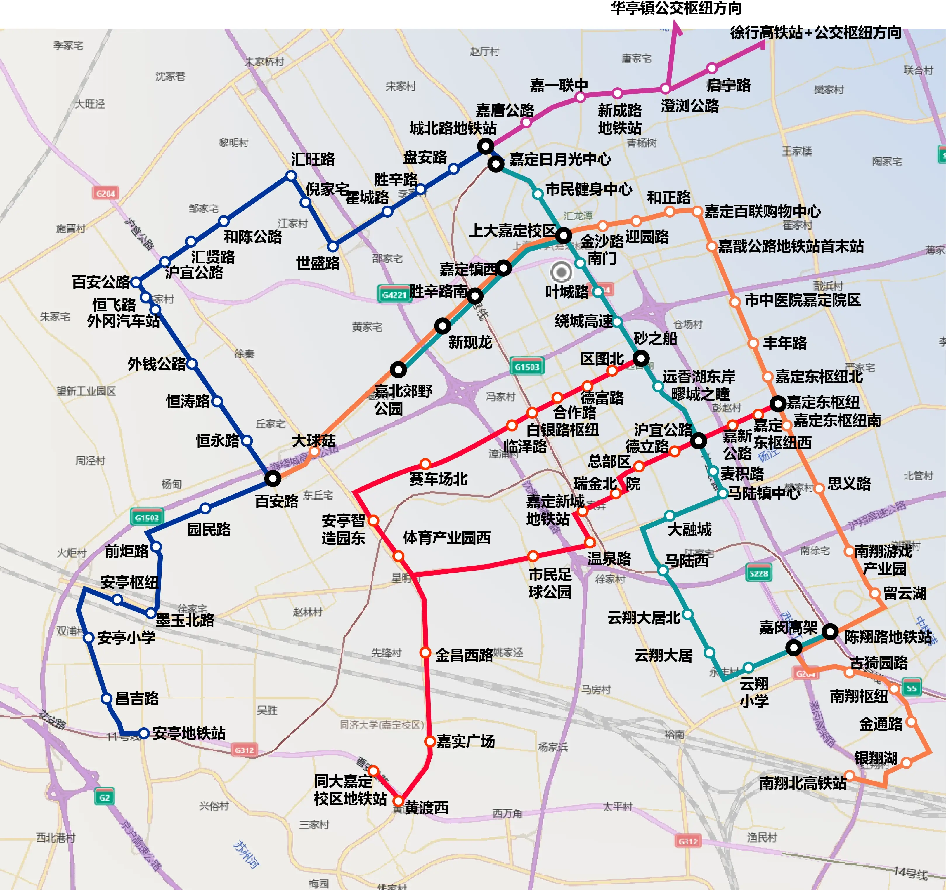 做了我区的brt快速公交线路4条