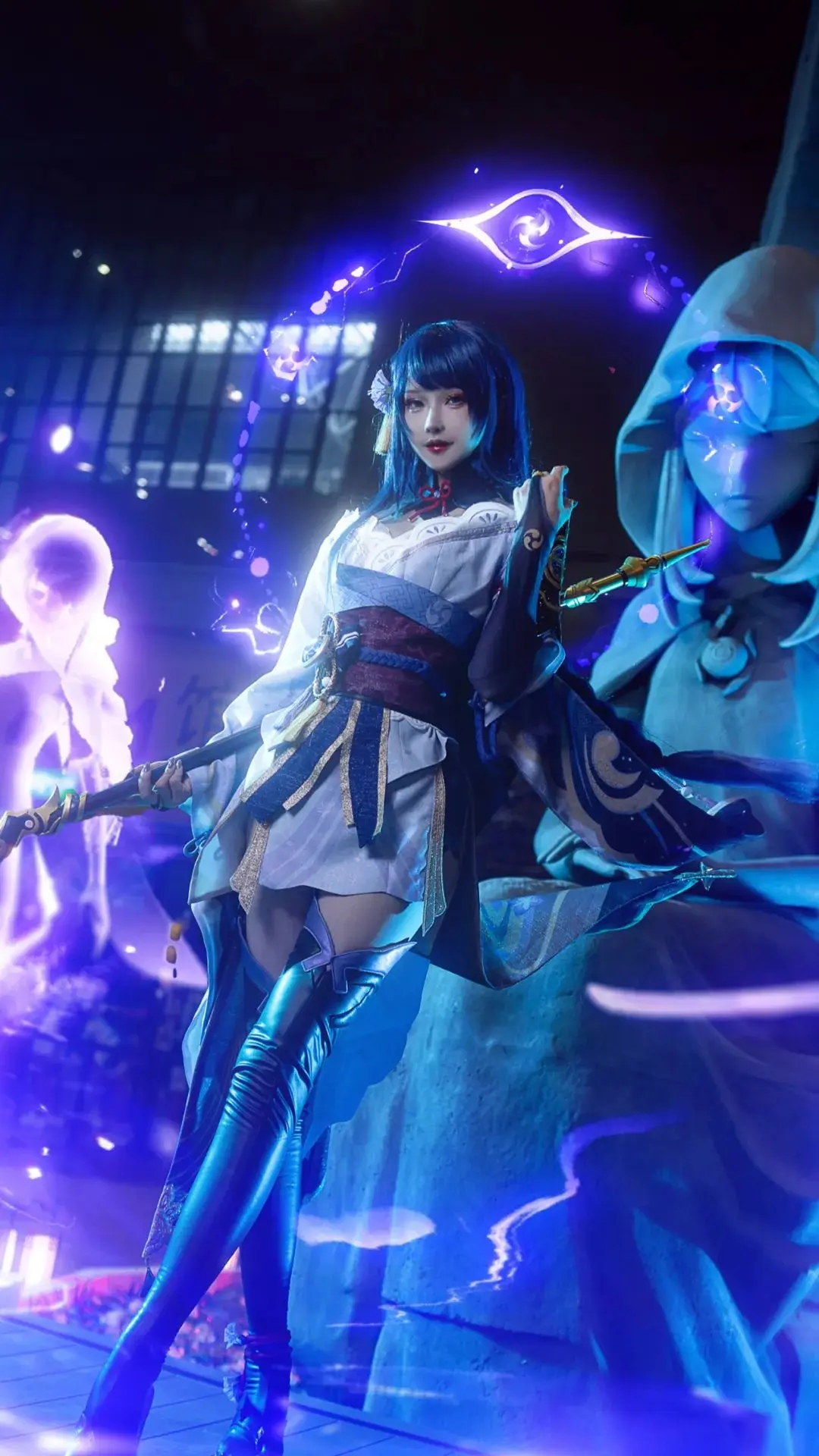 cos:原神雷电将军cosplay正片9p-露兒大魔王