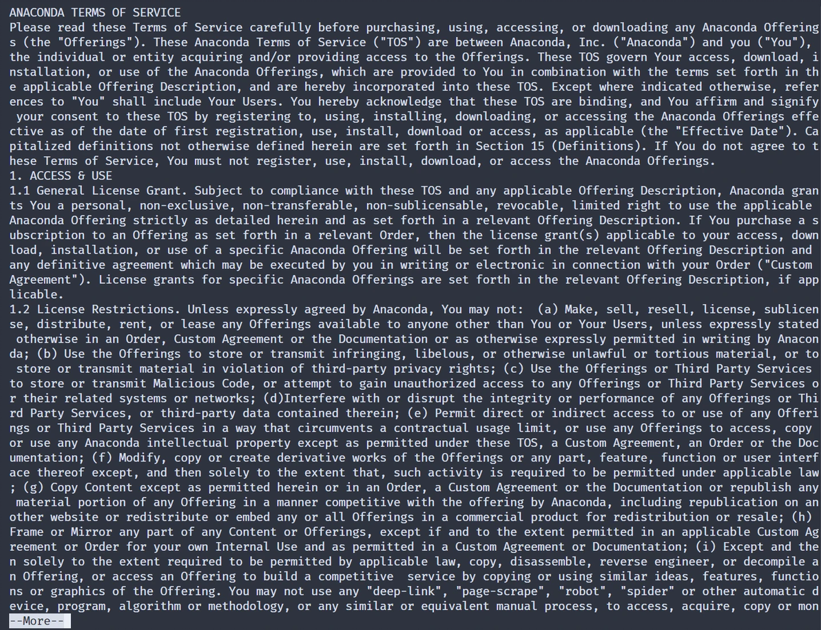 Linux conda 