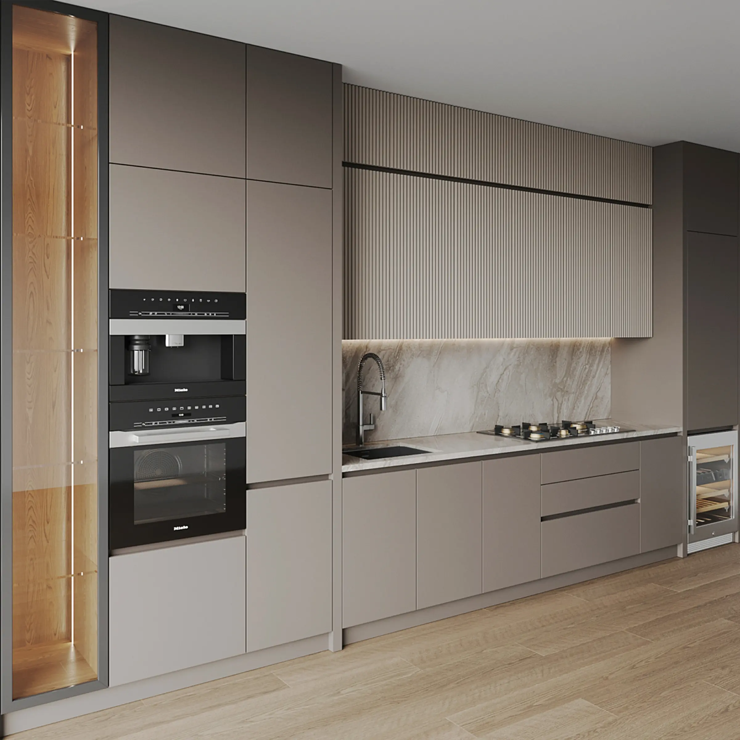 现代厨房 橱柜-【艺拓网】,案例分享 - 哔哩哔哩