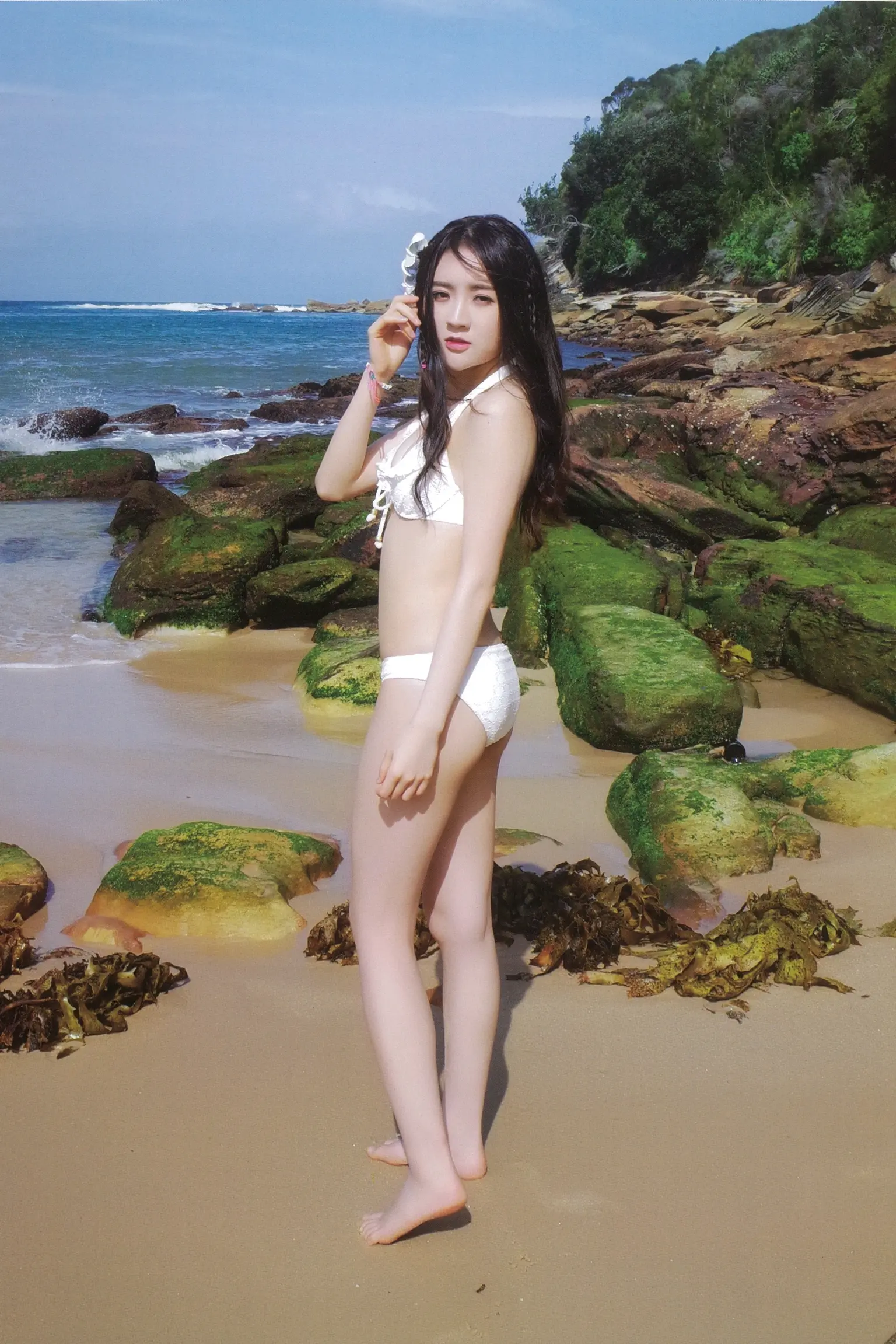 她的壮容是很自然的素颜,很好看2015 盛夏好声音高颜值的美女明星粉丝