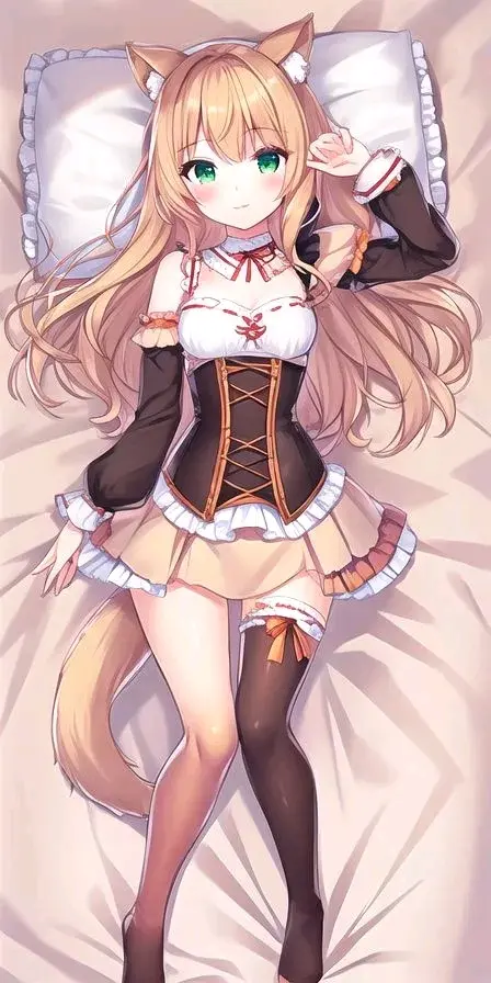 躺在床上的猫娘女仆