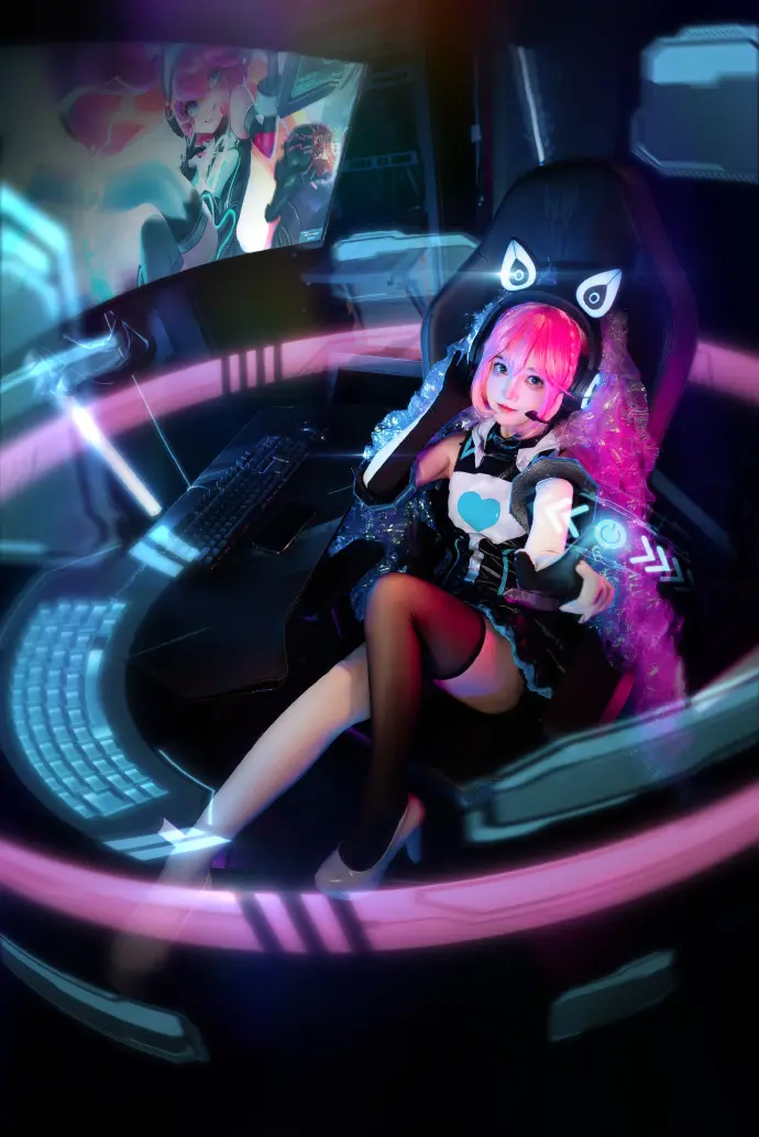 cos:王者荣耀安琪拉cosplay正片9p-钉宫草莓