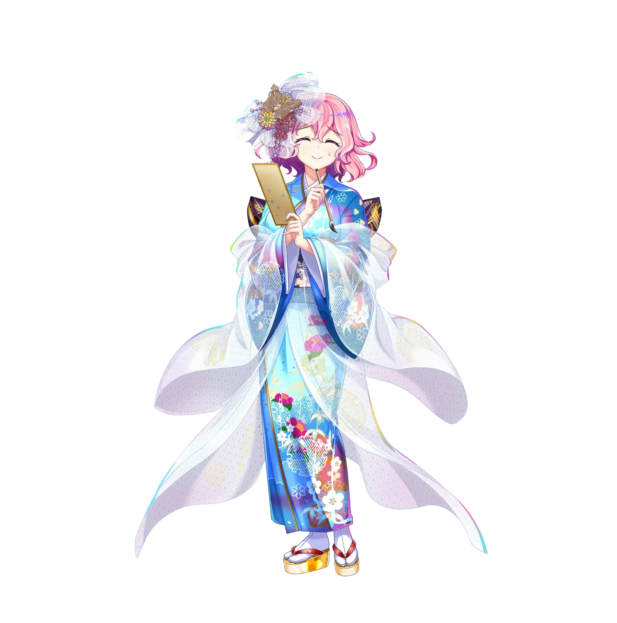 【东方lostword】西行寺幽幽子(求家国安泰的亡灵)立绘 差分