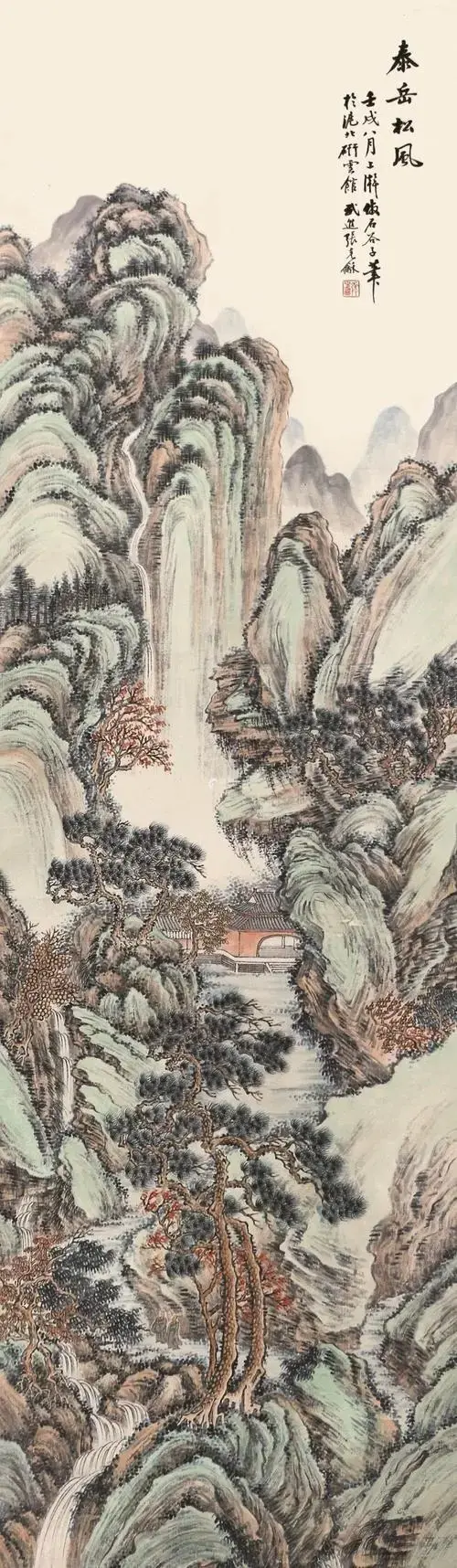 仿清"四王"之一王石谷的画几可乱真