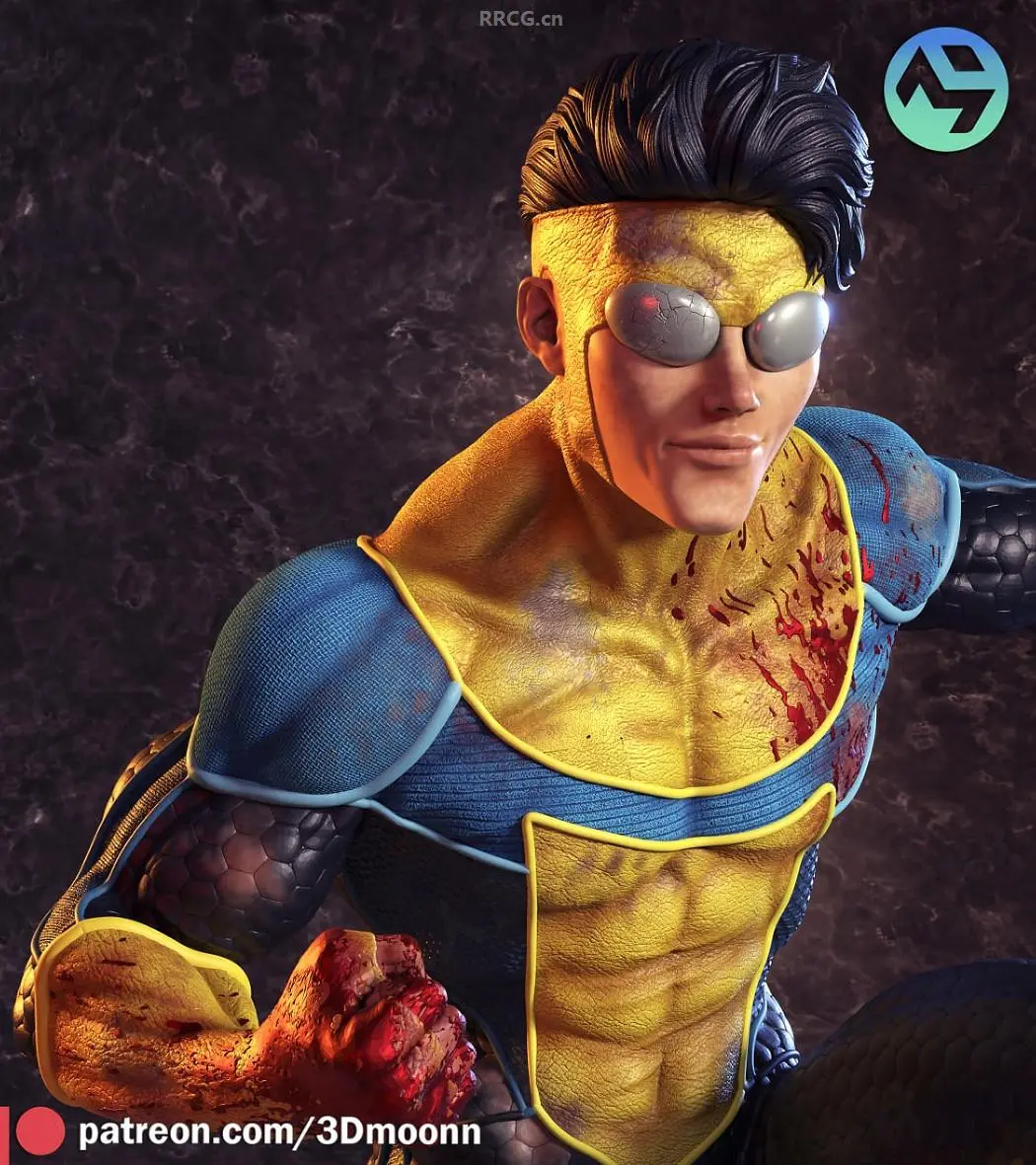 无敌少侠invincible《无敌小子》动漫角色雕刻手办3d打印模型