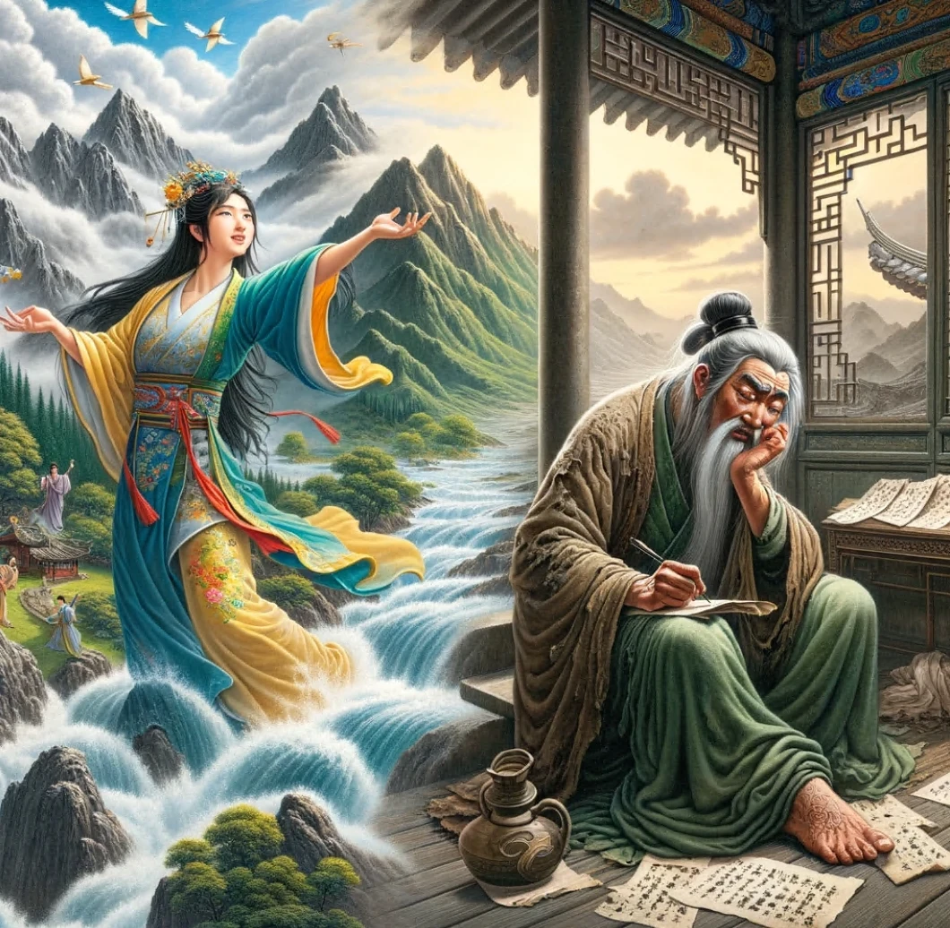 李白游山玩水，杜甫潦倒困顿：揭秘唐朝两位诗坛巨匠的迥异人生 - 哔哩哔哩