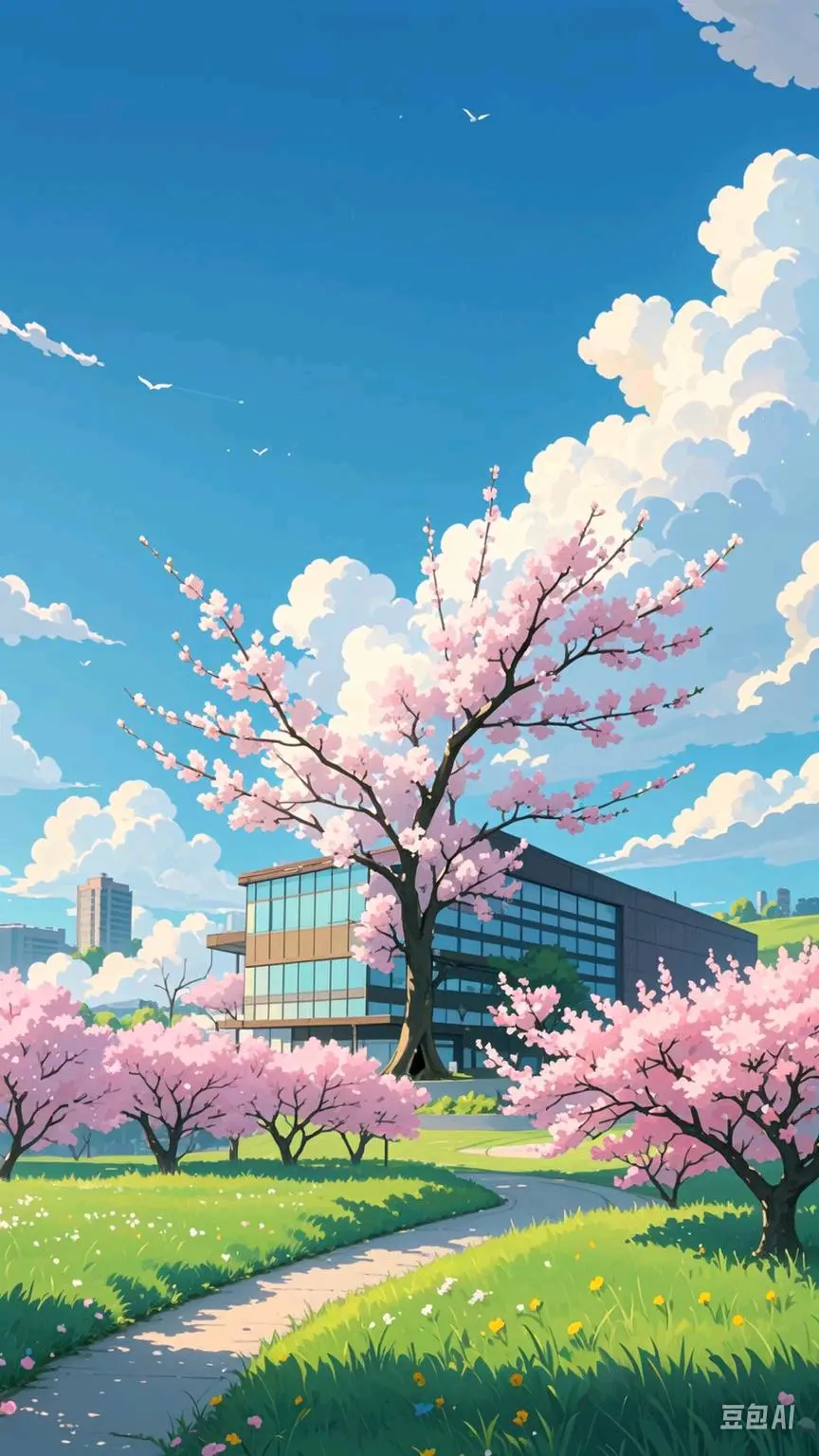 动漫桃花林场景图集