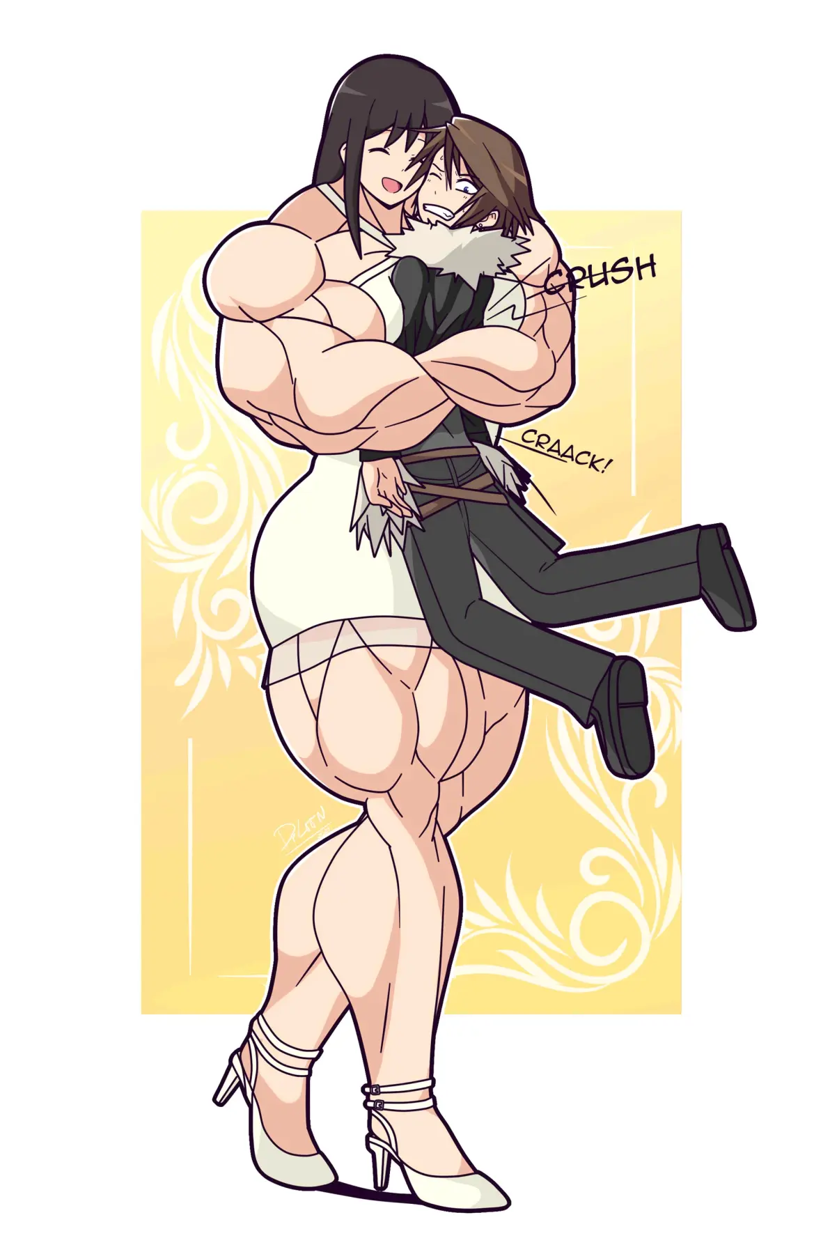 drloon的肌肉女反差萌