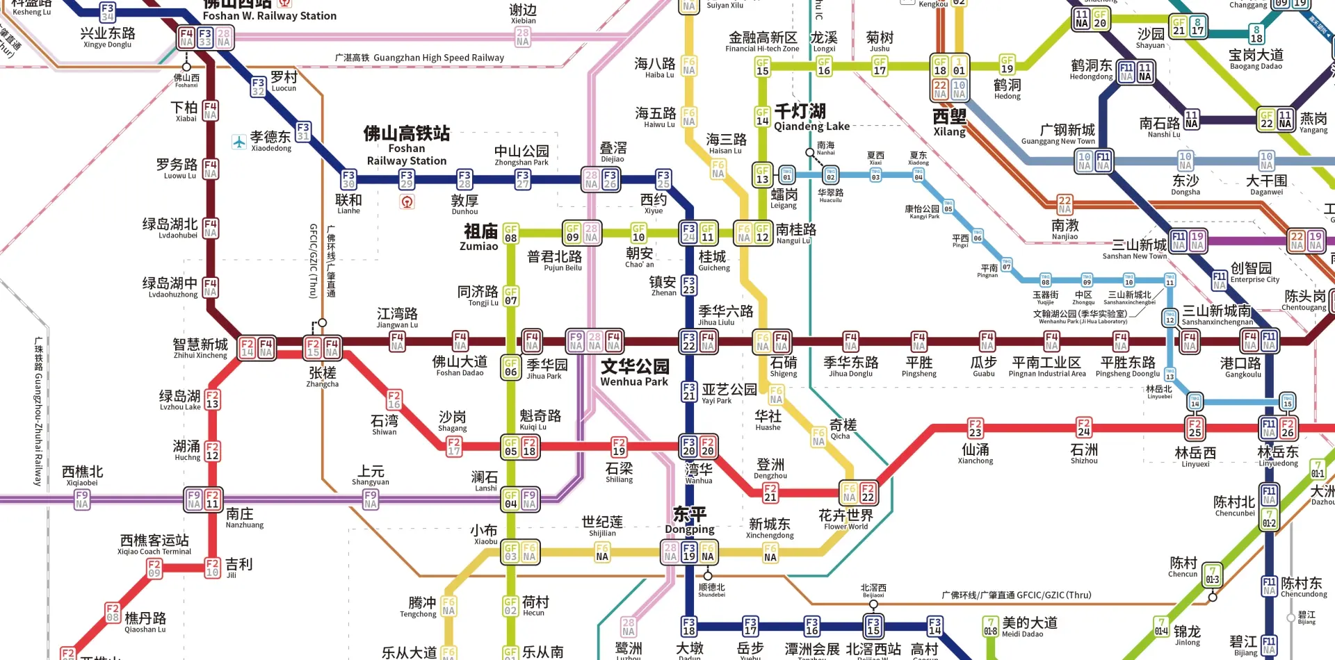 珠三角大湾区地铁/城际路线图2035 【东京地铁风】ver.20240612