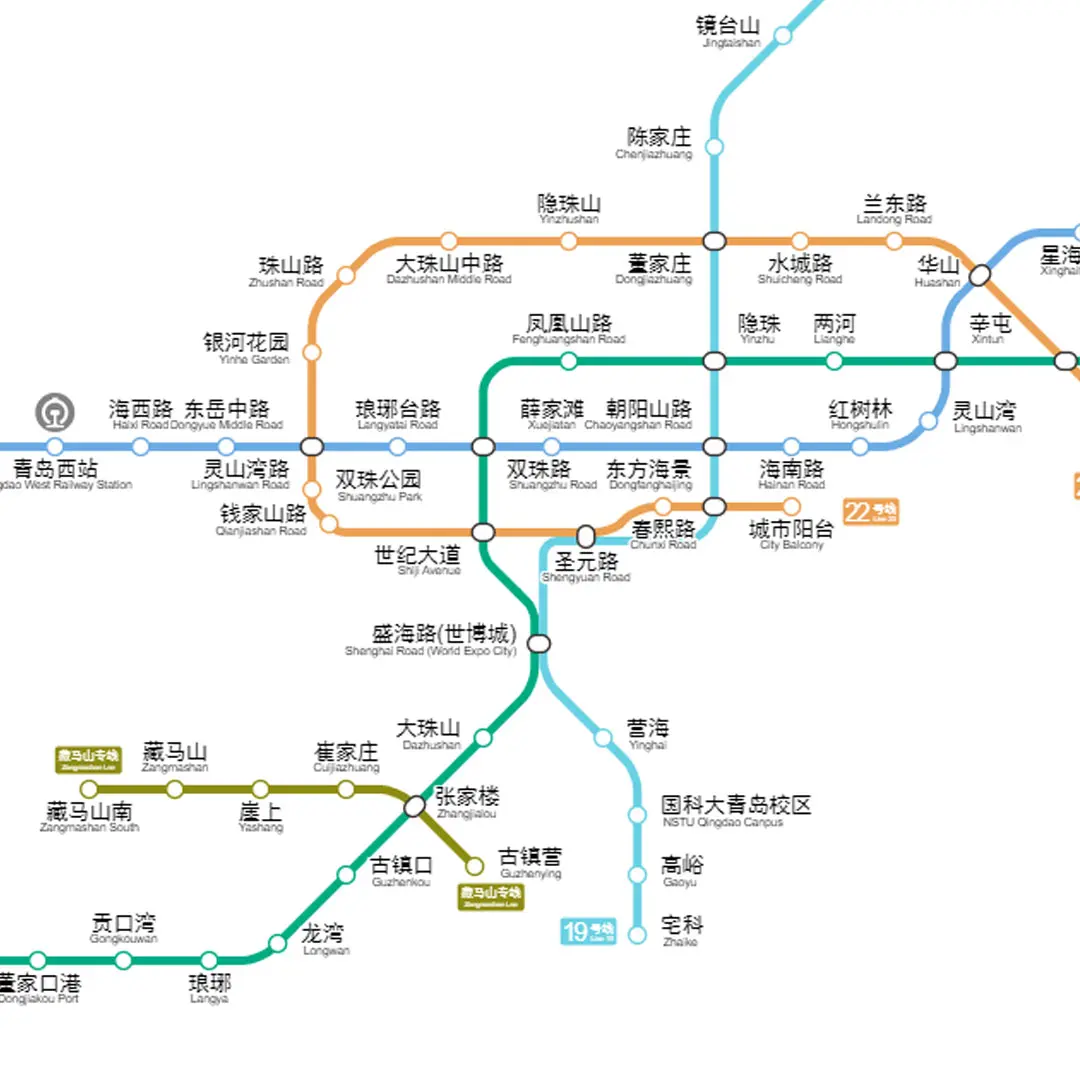 青岛地铁完整规划图图片