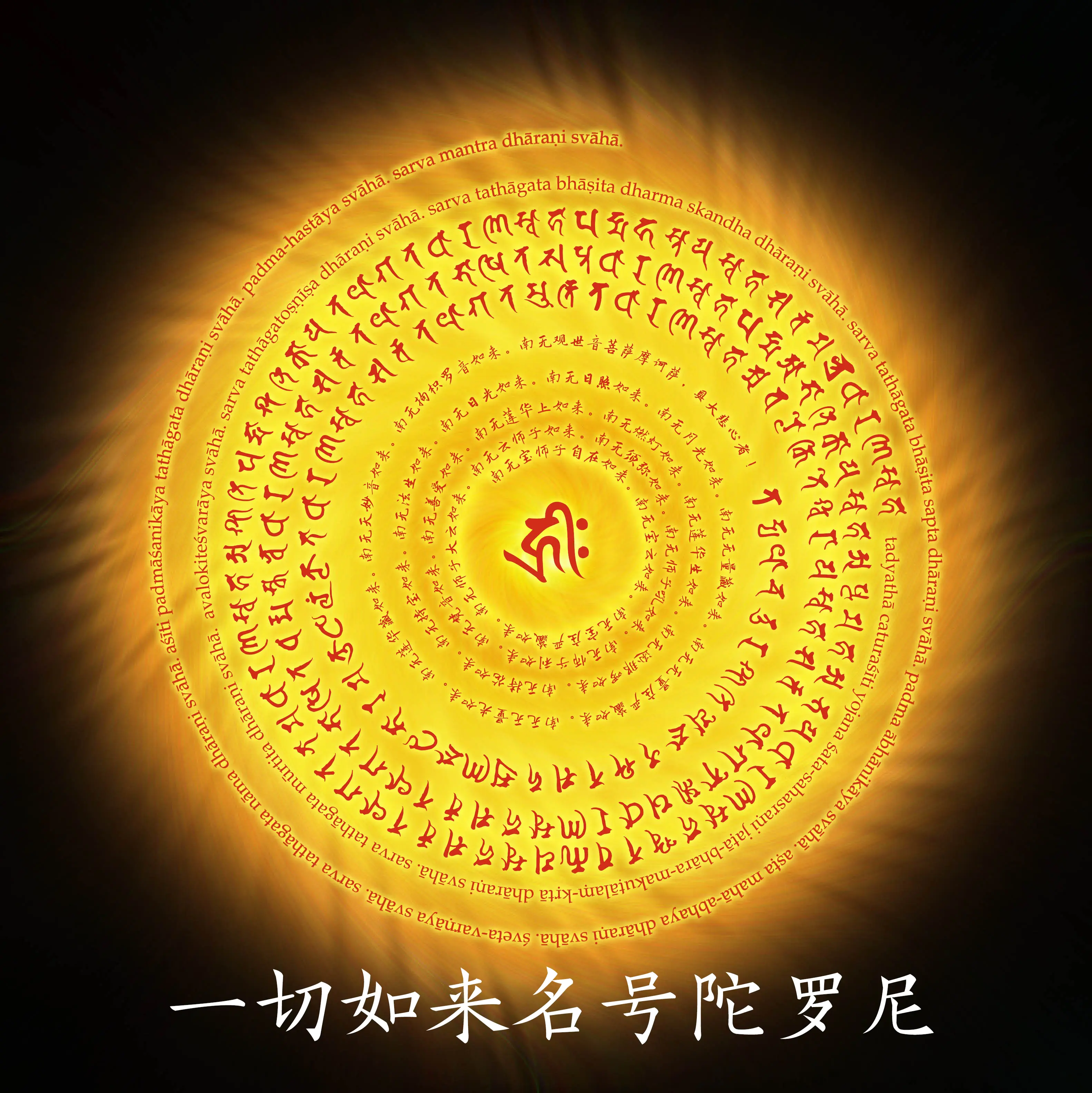 一切如来名号陀罗尼精美大图
