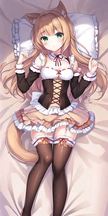 躺在床上的猫娘女仆