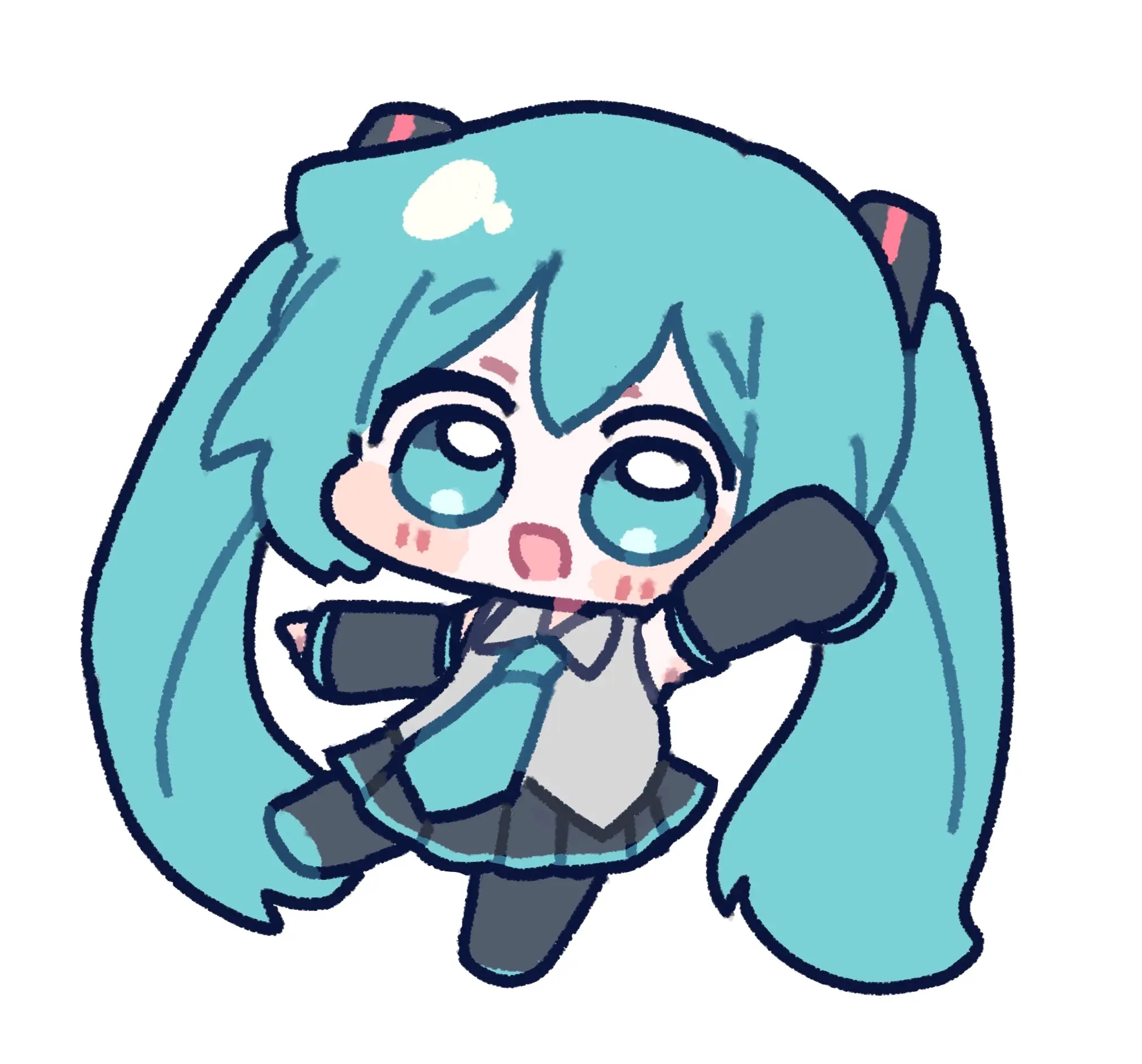 初音表情包布偶图片