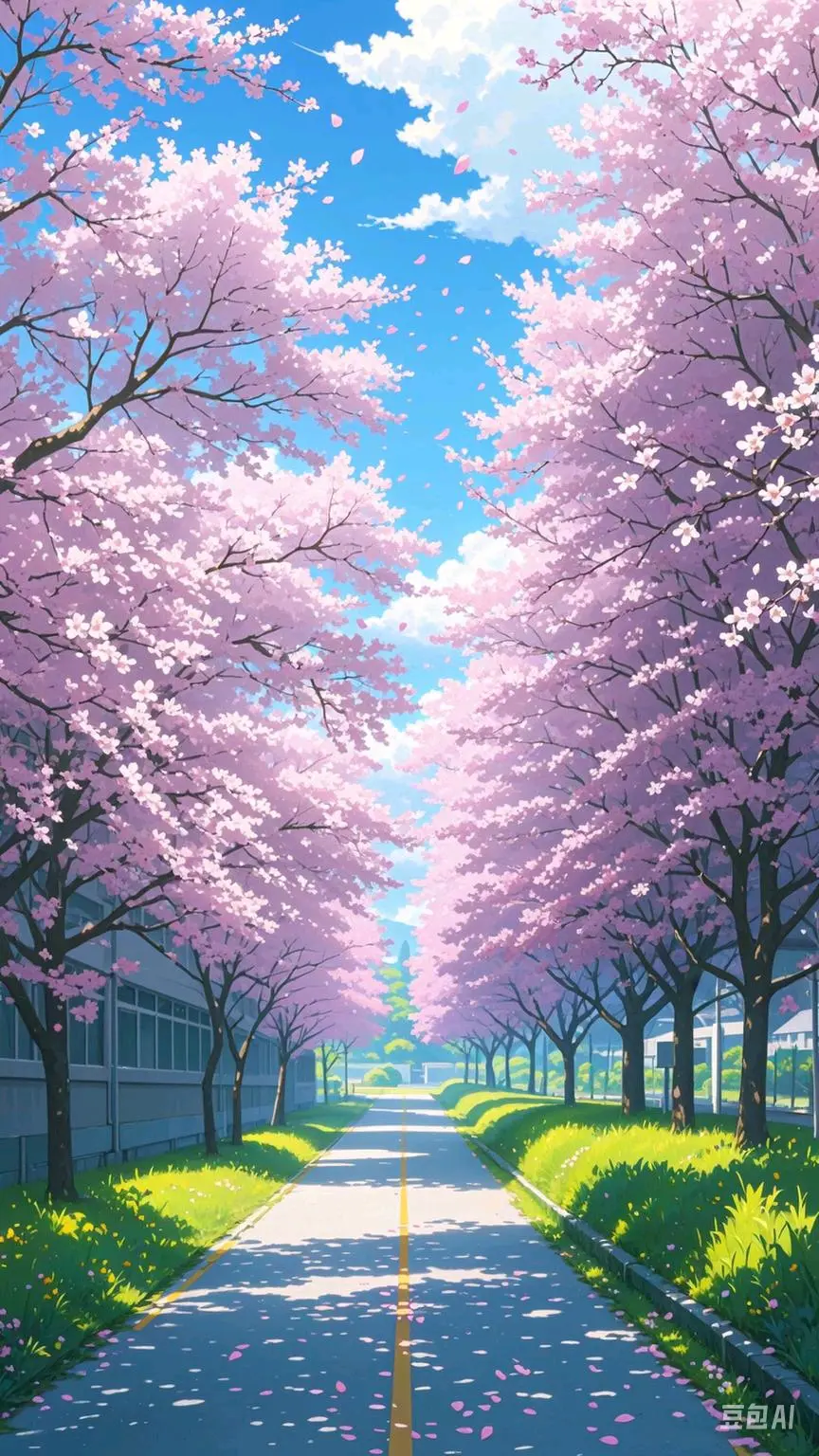 动漫桃花林场景图集