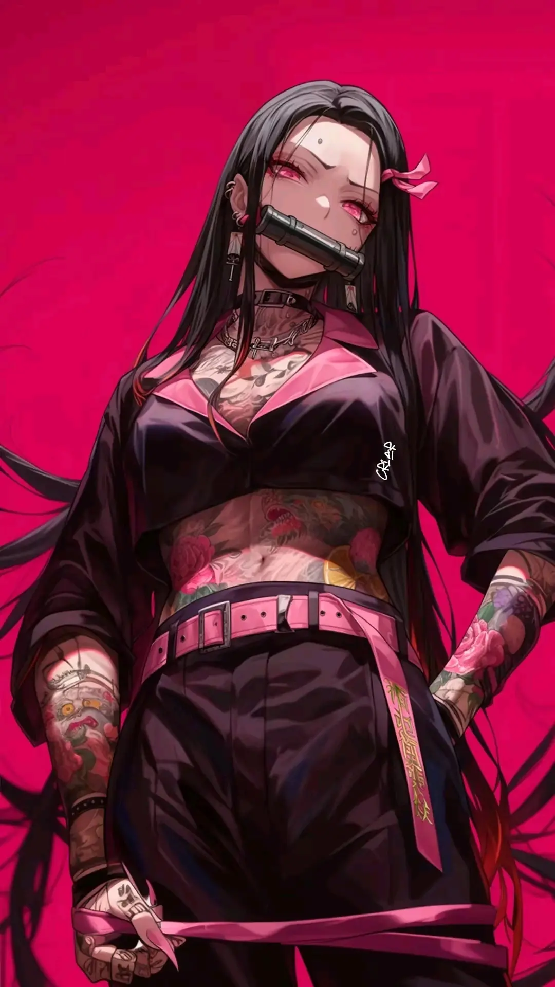当动漫女生纹身
