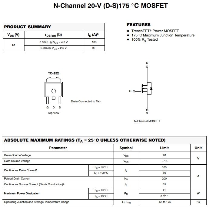 AOD472场效应管：技术规格参数、工作原理与应用电路全解析 - 哔哩哔哩