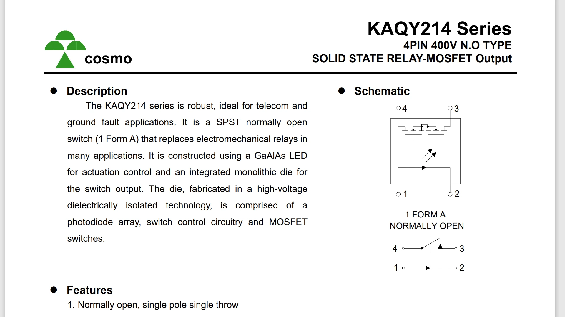 KAQY214电子固态继电器 - 哔哩哔哩