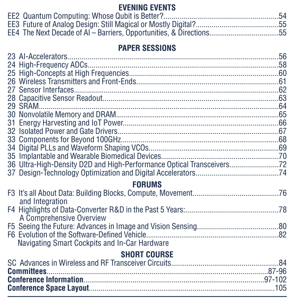 ISSCC 2025 Advance Program 哔哩哔哩