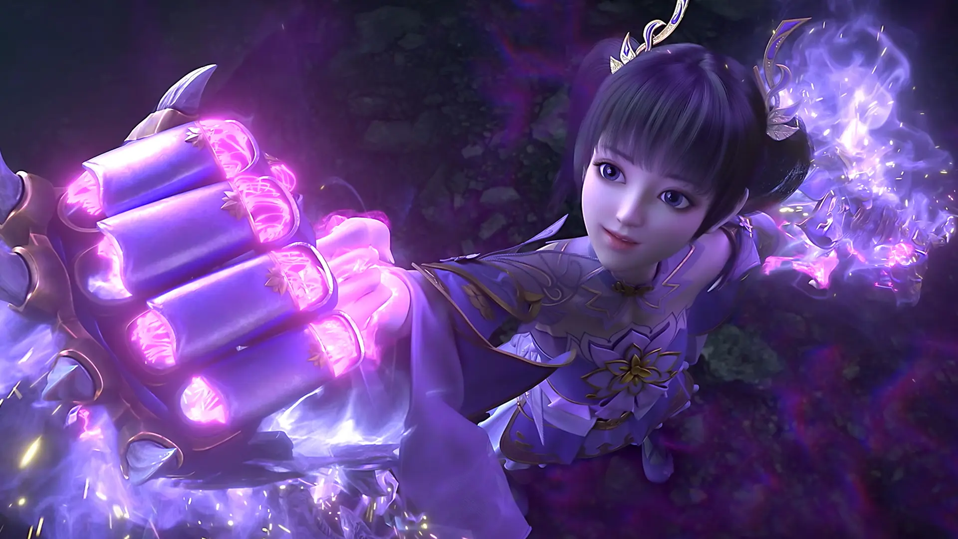 国漫最新战报|《斗破苍穹》国漫女神4k高清壁纸:紫妍变身御姐爆打莫崖