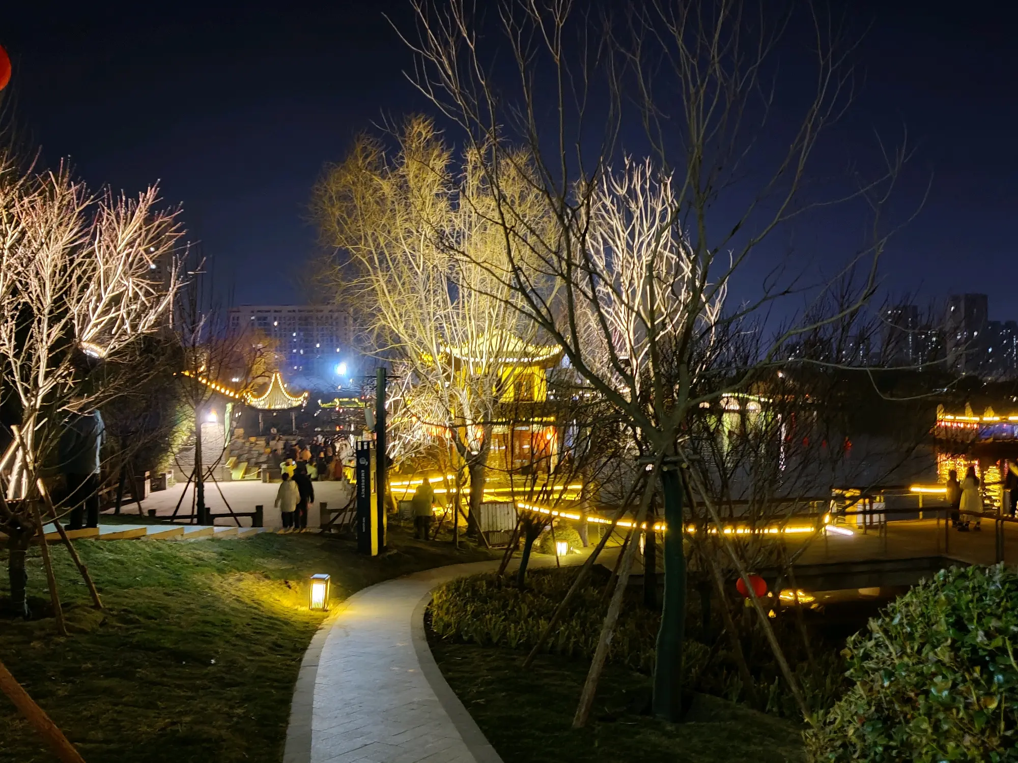 江苏泰州老街夜景