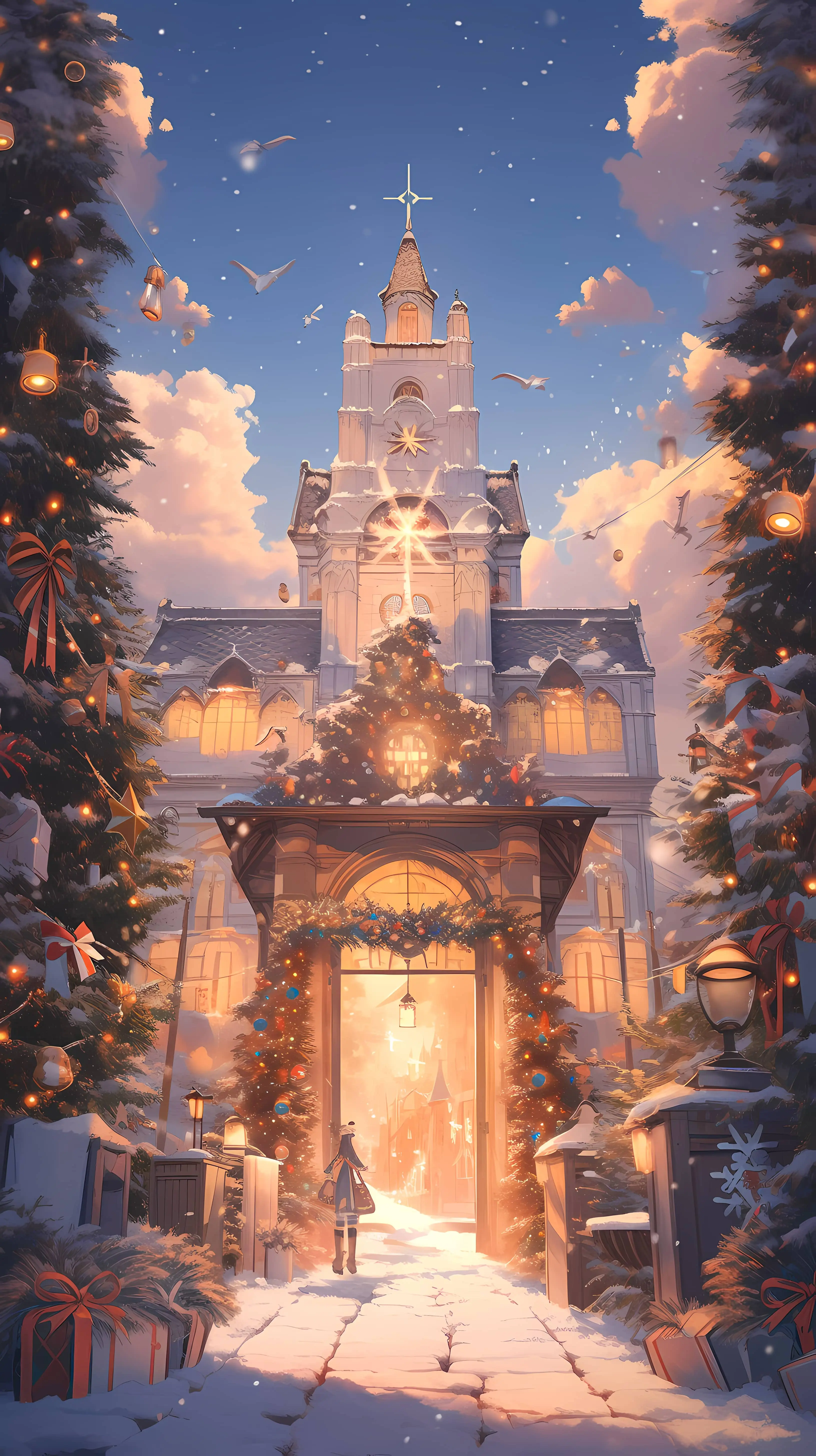 圣诞雪景 - 哔哩哔哩
