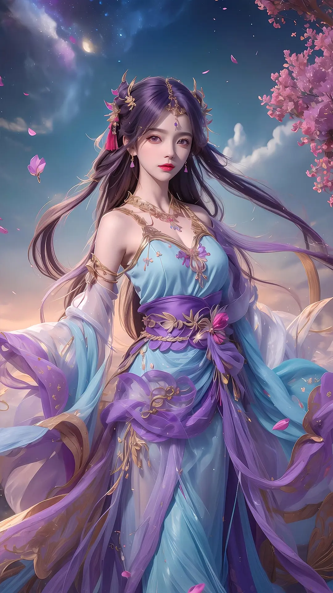 《完美世界》国漫女神ai绘画:云曦高清手机壁纸分享 - 哔哩哔哩