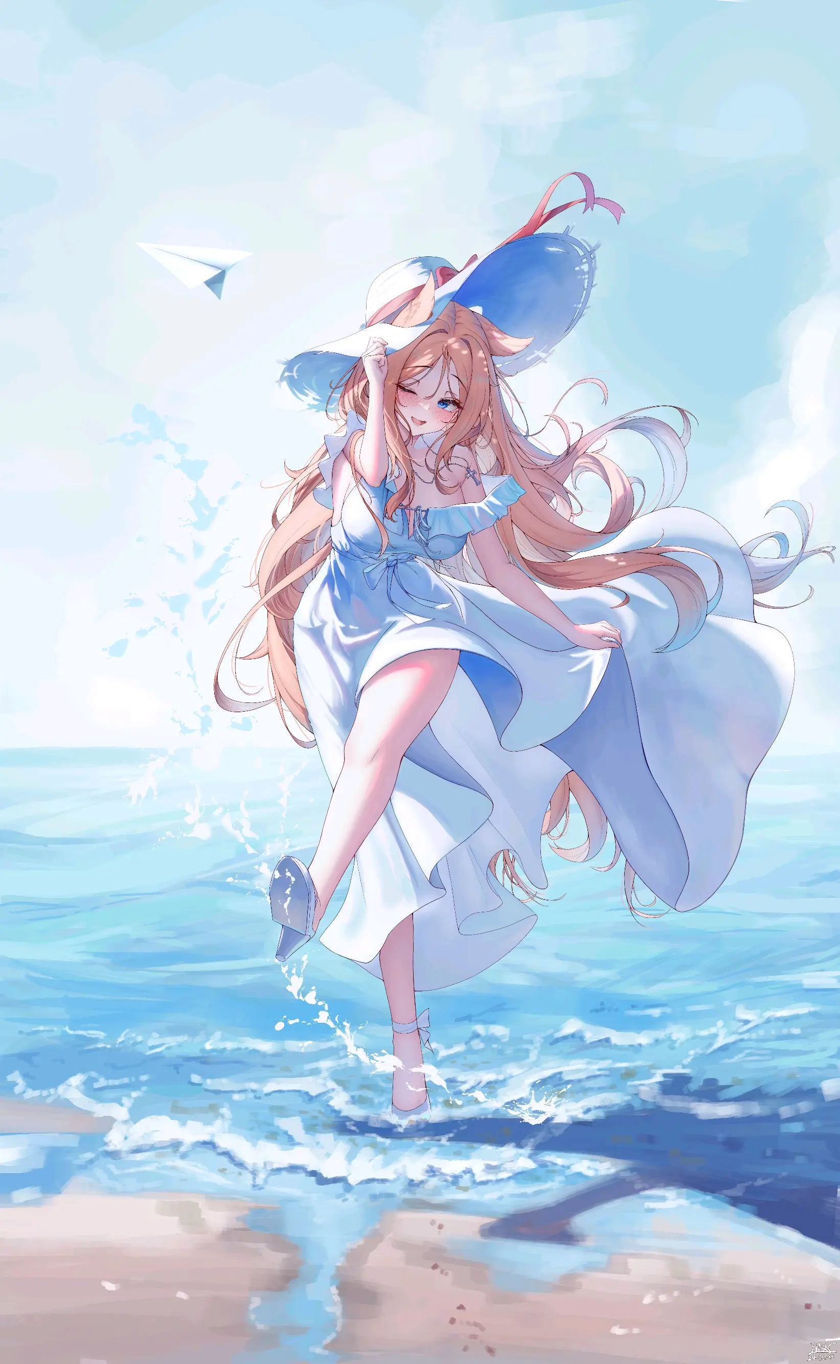 「脚泡在水中」的插画特辑