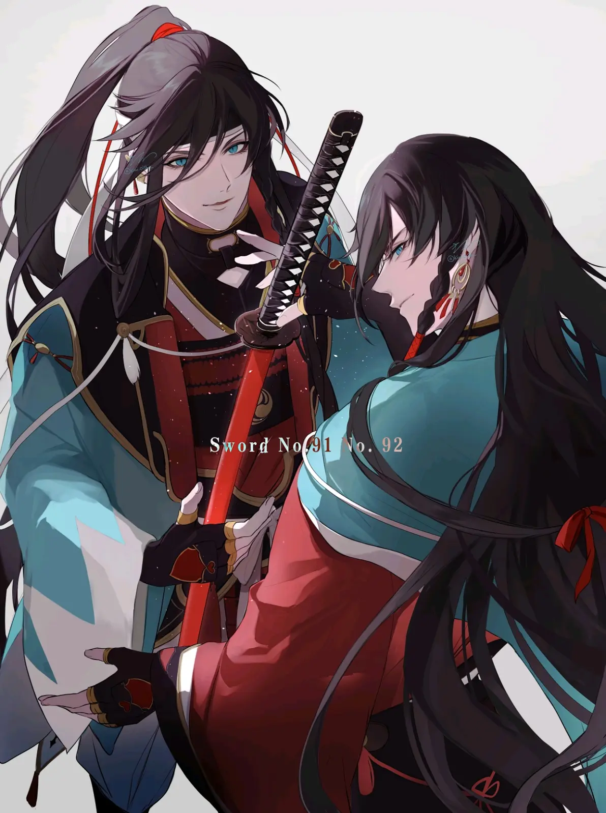 麻花辫男子插画特辑