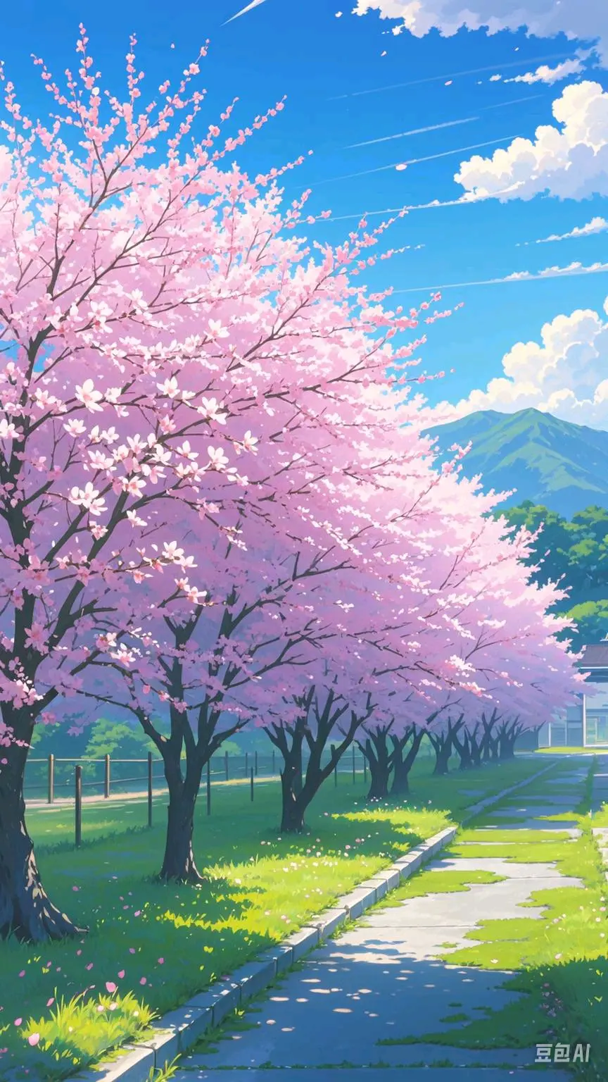 动漫桃花林场景图集