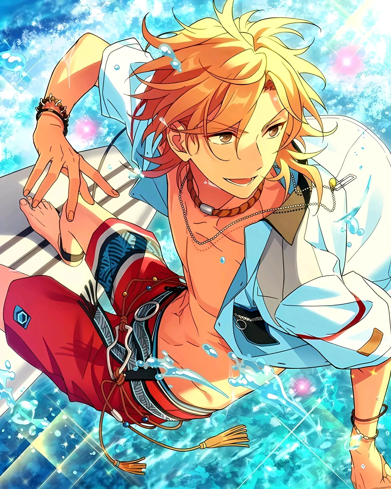 来点羽风薰高清cg(偶像梦幻祭/es2/带几张朔间零)