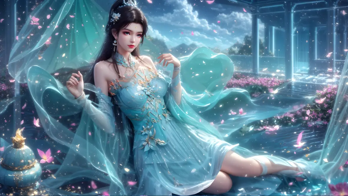 国漫女神萧薰儿高清电脑壁纸:ai图集绘画二次元高清美图!