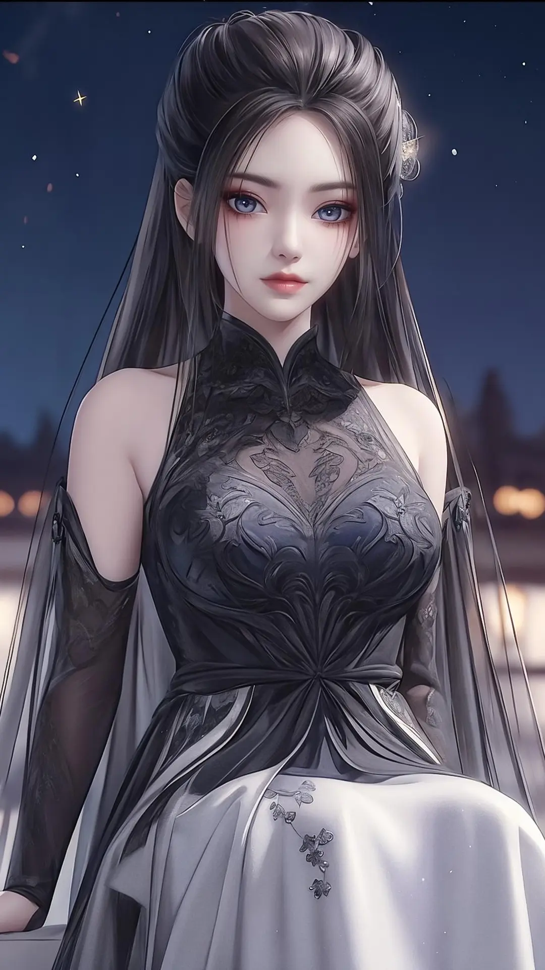 国漫顶级美女ai建模:《天行九歌》焰灵姬4k手机壁纸