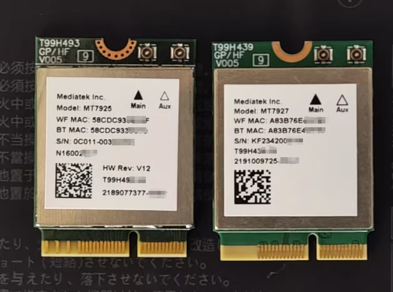 mt7925 KEY E mt7925外观