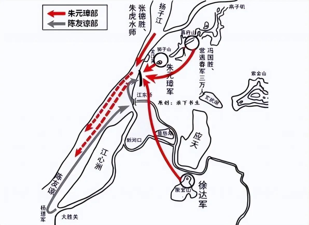 陈友谅的能力和朱元璋相比差得多不多