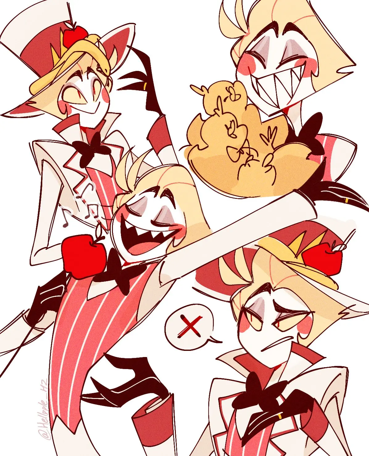 【地狱客栈 | 路西法/苹果爹】画师hellpple图集 - 哔哩哔哩