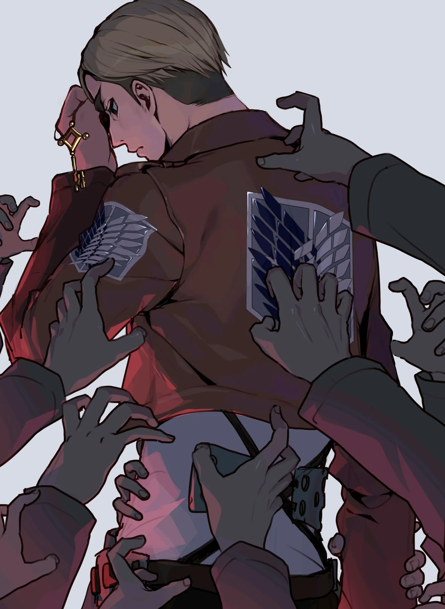 【艾尔文·史密斯】每日好图|pixiv|恶魔狞笑着说,用尸体铺路吧