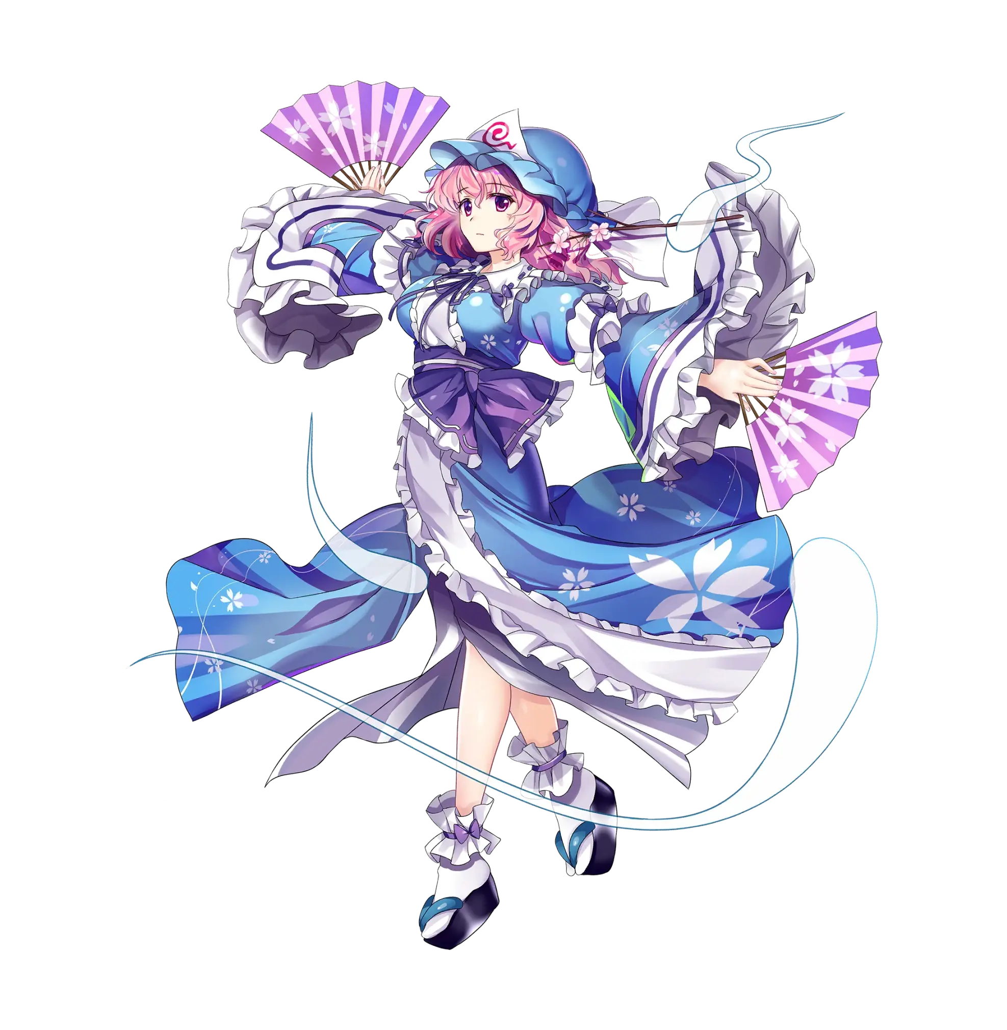 【东方lostword】西行寺幽幽子(l1)立绘 差分