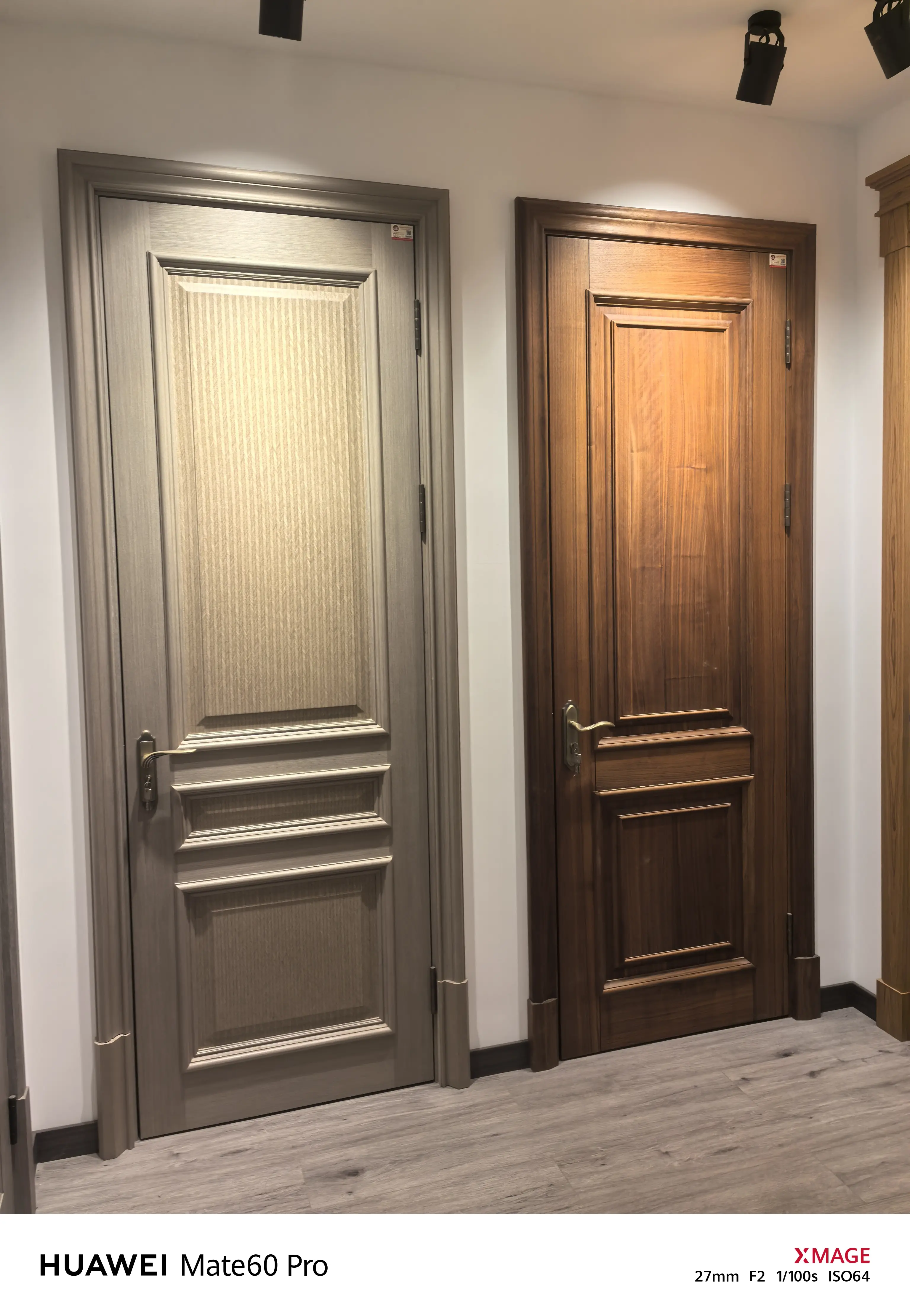 高端定制原木门 别墅门 酒店静音t型门