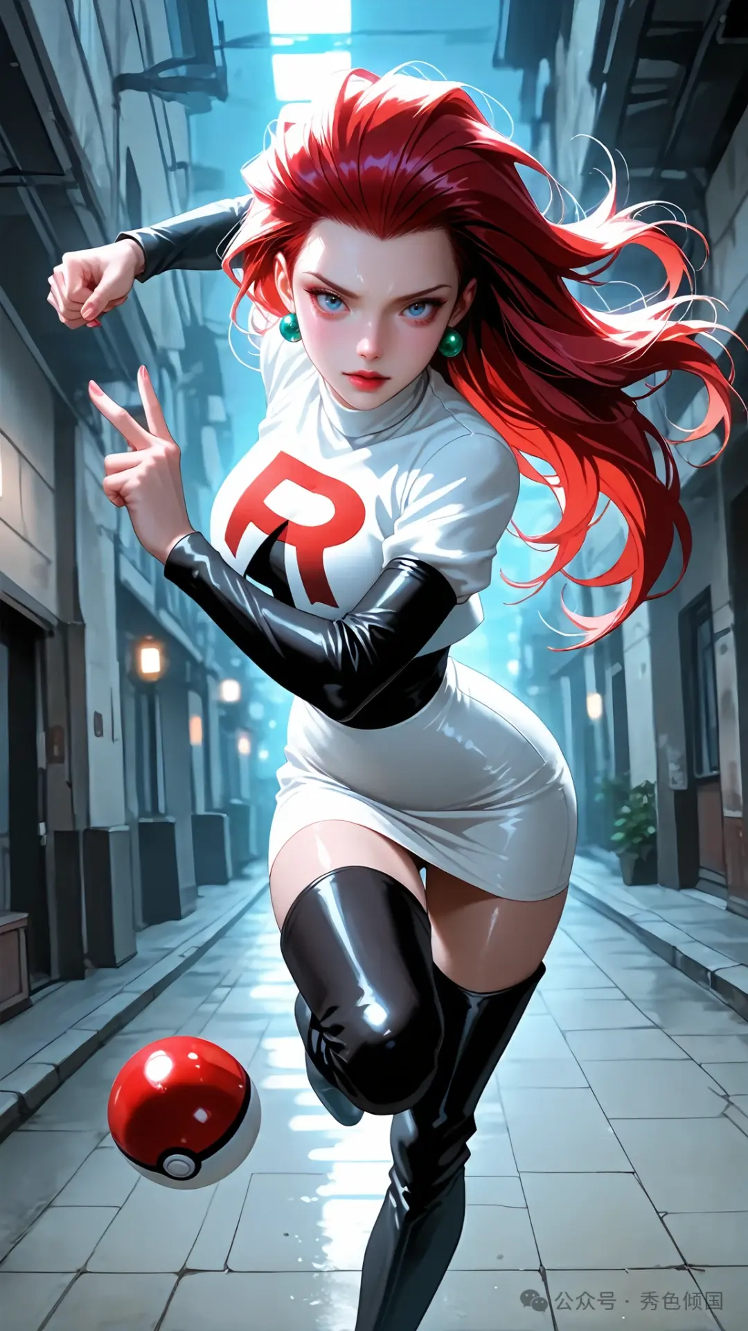 可爱又迷人的反派角色武藏from《宝可梦》
