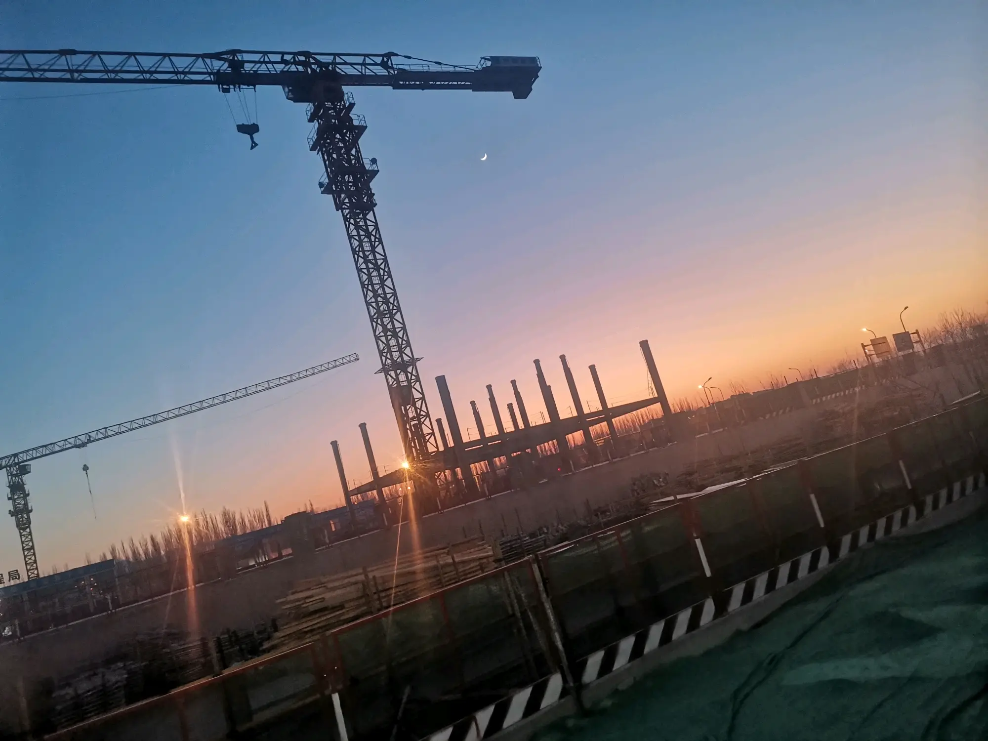 来看看工地的早晨!