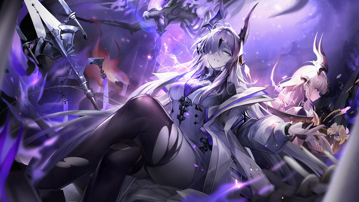 二次元图鉴 | 《明日方舟》死芒/爱布拉娜(壁纸美图·第1007辑) - 哔哩哔哩