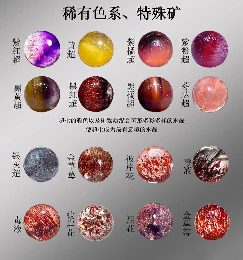 什么是超七水晶?超七里面哪个颜色值钱?超七贵的和便宜的区别? - 哔哩哔哩