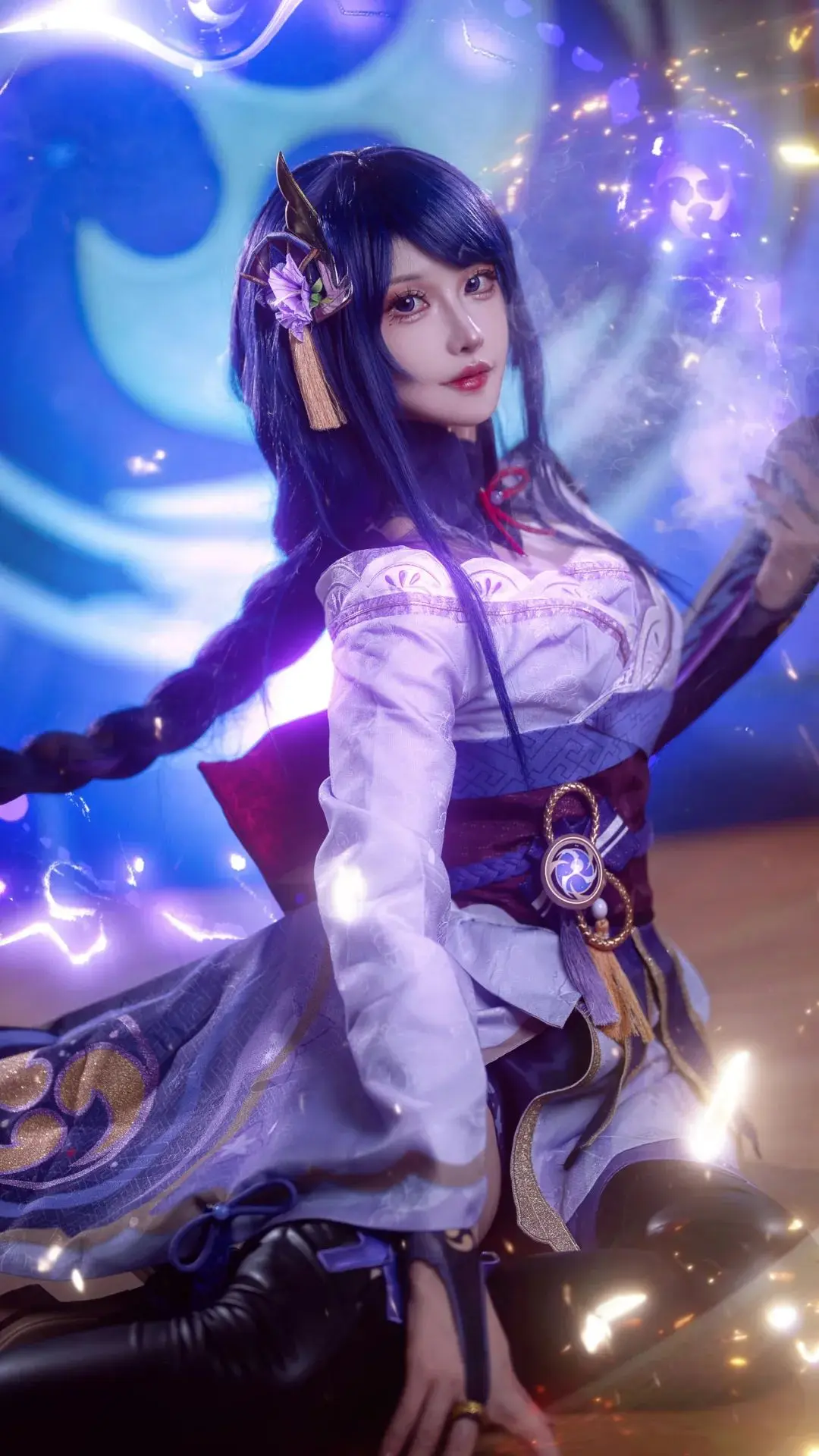 cos:原神雷电将军cosplay正片9p-露兒大魔王