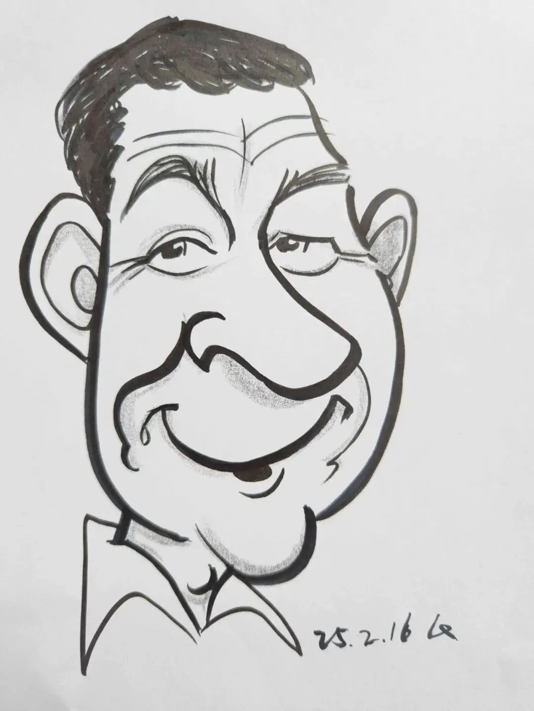 翔画人物,25年2月肖像漫画练习63张