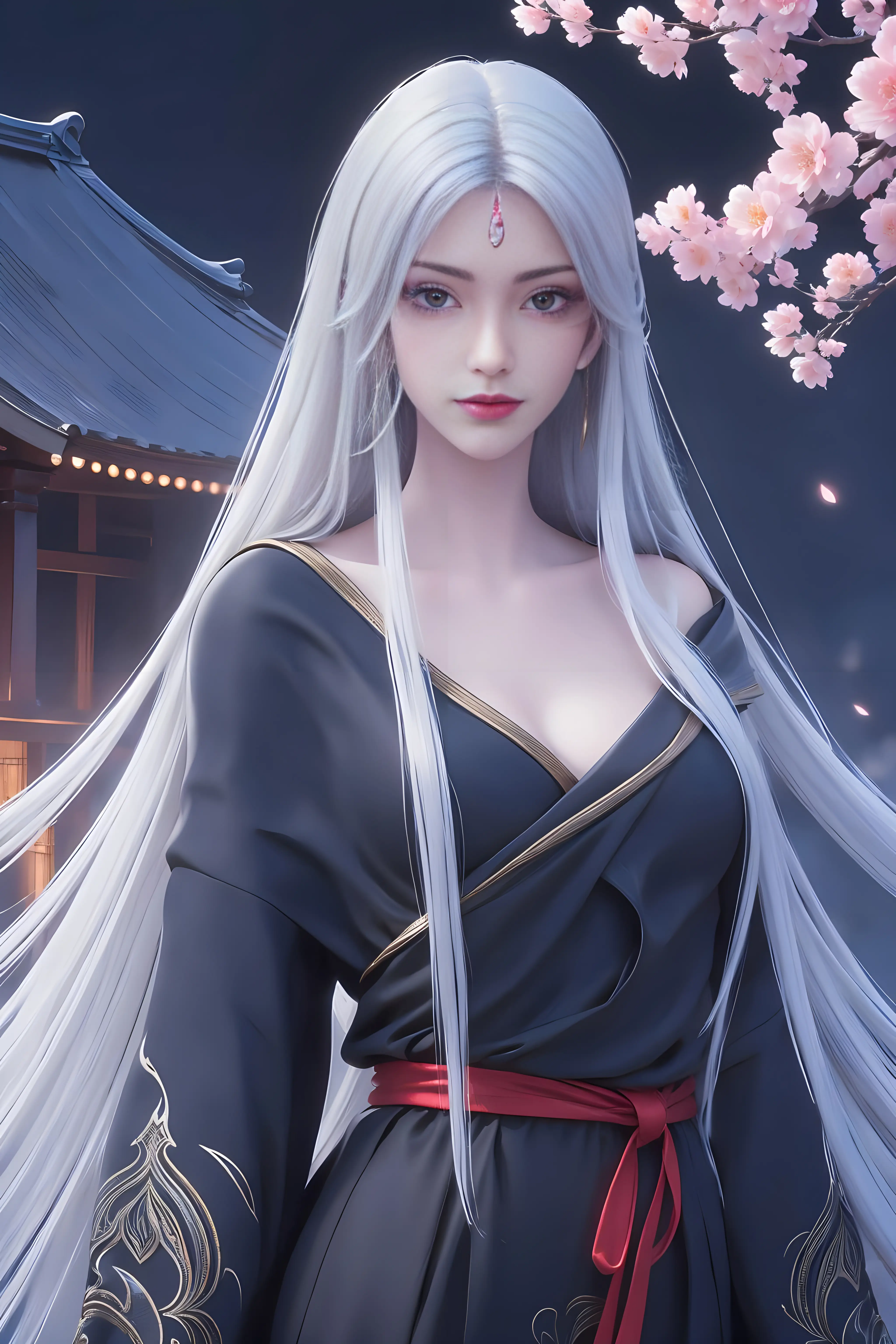 诛仙ai高清手机壁纸:新女神小白登场,还和鬼厉穿情侣装