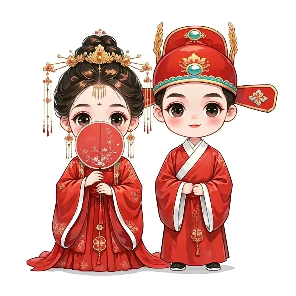古风新人喜庆头像